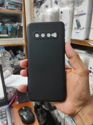 Picture of Biruiqu For Samsung Galaxy S10 5G S10 5G Case Liquid Silicone Soft Rubber Shockproof Cover
