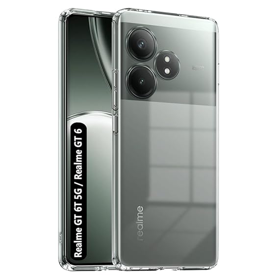 Picture of Realme GT 6T 5G Transparent Soft & Flexible TPU Mobile Back Cover