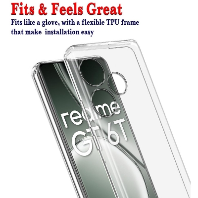 Picture of Realme GT 6T 5G Transparent Soft & Flexible TPU Mobile Back Cover