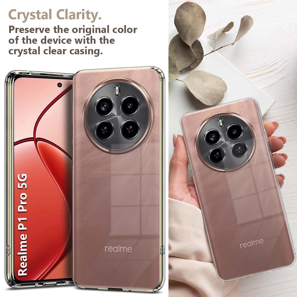 Picture of Realme P1 Pro 5G Transparent Soft & Flexible TPU Mobile Back Cover