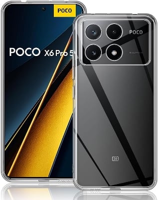 Picture of Xiaomi Poco X6 Pro 5G Transparent Soft & Flexible TPU Mobile Back Cover