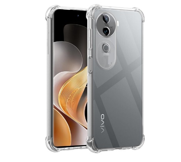Picture of for |[ Vivo V40e 5G / IQOO Z9S 5G ] Back Cover Bumper Protective Case for [ Vivo V40e 5G / IQOO Z9S 5G ] Silicone Flexible TPU Back Cover Case - Transparent