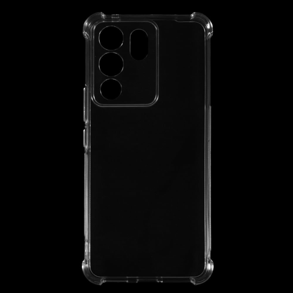 Picture of Official Silicone Soft Case Vivo V40lite 4g/5g /Vivo Y300 5g | 360 Degree Protection | Shock Proof Design | Transparent Back Cover for Vivo V40 lite 5g/ Vivo Y300 5G (PC & TPU, Transparent Bumper) VivoV40lite