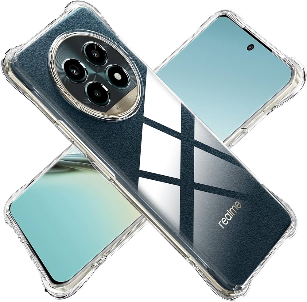 Picture of For Realme 13 Pro 5G / 13 Pro Plus Reinforced Shockproof Cushion Back Clear Hybrid Transparent Sof Tpu Back Cover For Realme 13 Pro 5G / 13 Pro Plus Phone Case