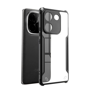 Picture of Vivo T3 PRO / vivo iQOO Z9s Pro Xundd Protective Airbag Bumper Transparent Back Side Clear Phone Case For Vivo T3 Pro Back Cover