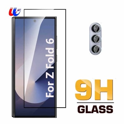 Picture of 2in1 Tempered Glass For Samsung Galaxy Z Fold6 5G Lens Screen Protector Samung ZFold6 Fold 6 ZFold 6 2024 Camera Protective Film