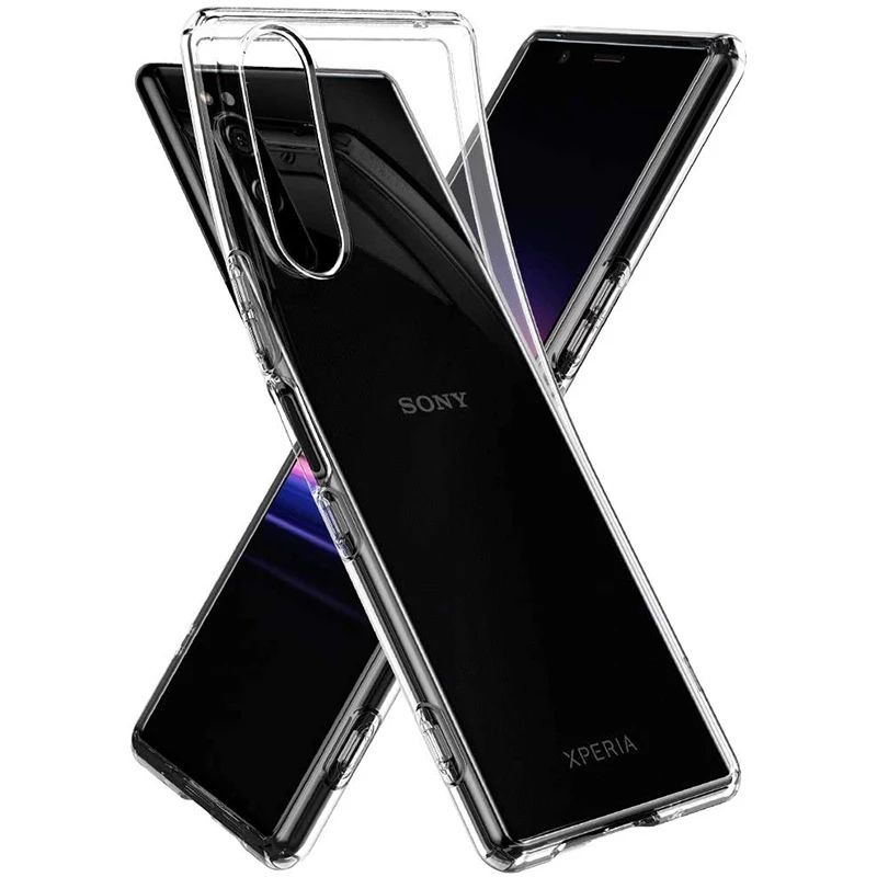 Picture of For Sony Xperia 5 II Reinforced Shockproof Cushion Back Clear Hybrid Transparent Sof Tpu Back Cover For Sony Xperia 5 II