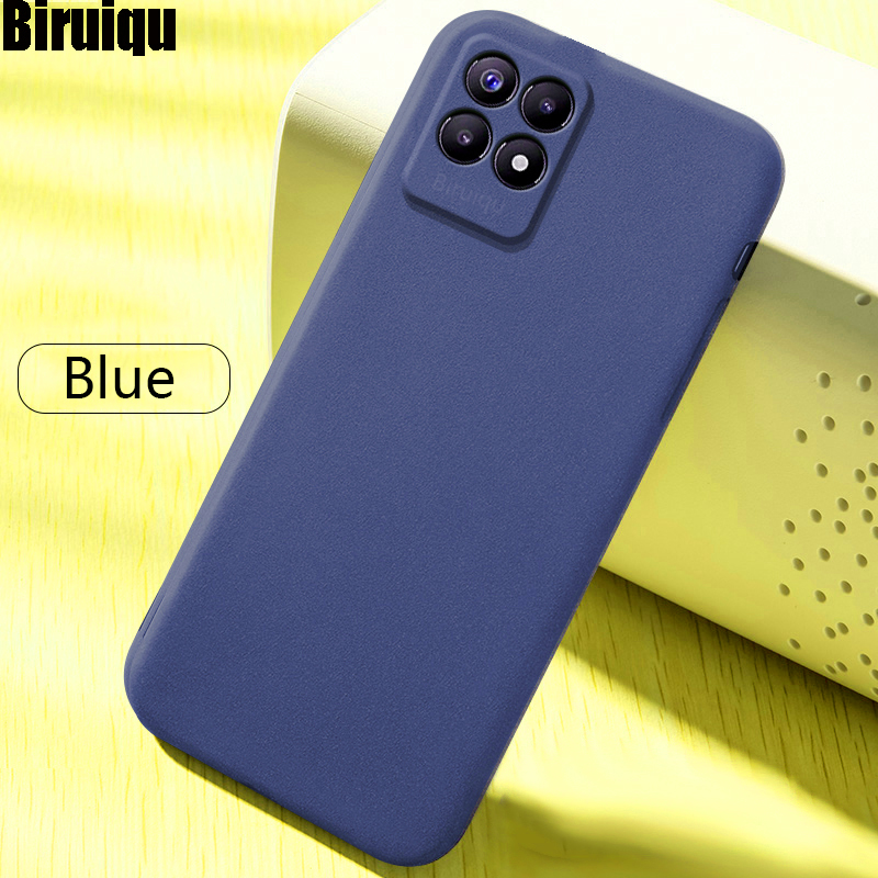 Picture of For Realme Narzo 50 Soft Liquid Silicone Slim Skin Coque Protective back cover Case