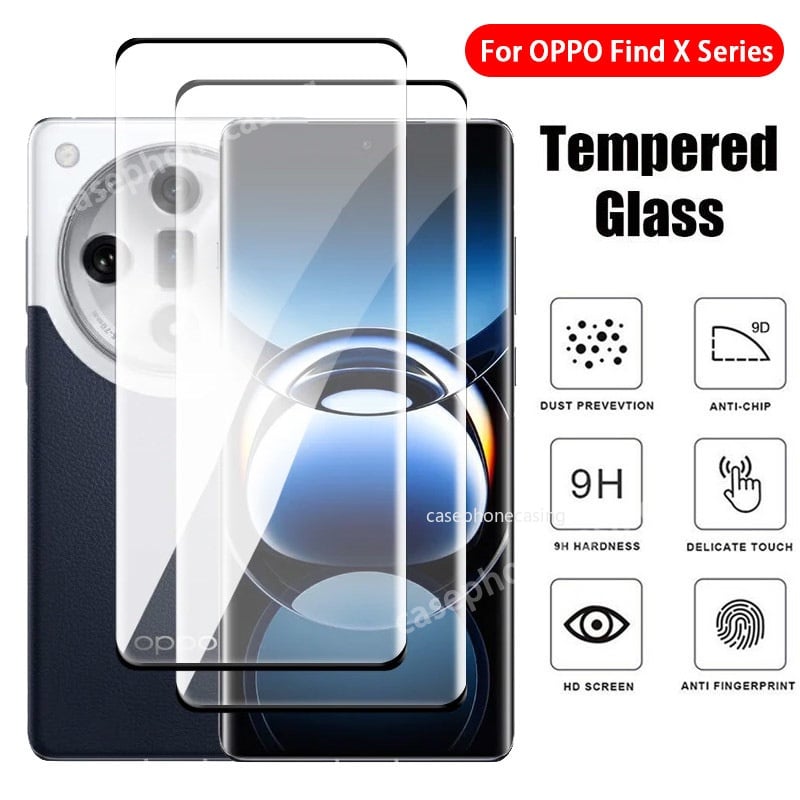 Picture of For OPPO Find X7 Ultra X7Ultra FindX7 X6 X5 X3 Pro 5G 2024 Curved Screen Protector Full Cover Tempered HD Clear View Film Protective Glass Anti Scratch 9H Hardness Anti Scratch