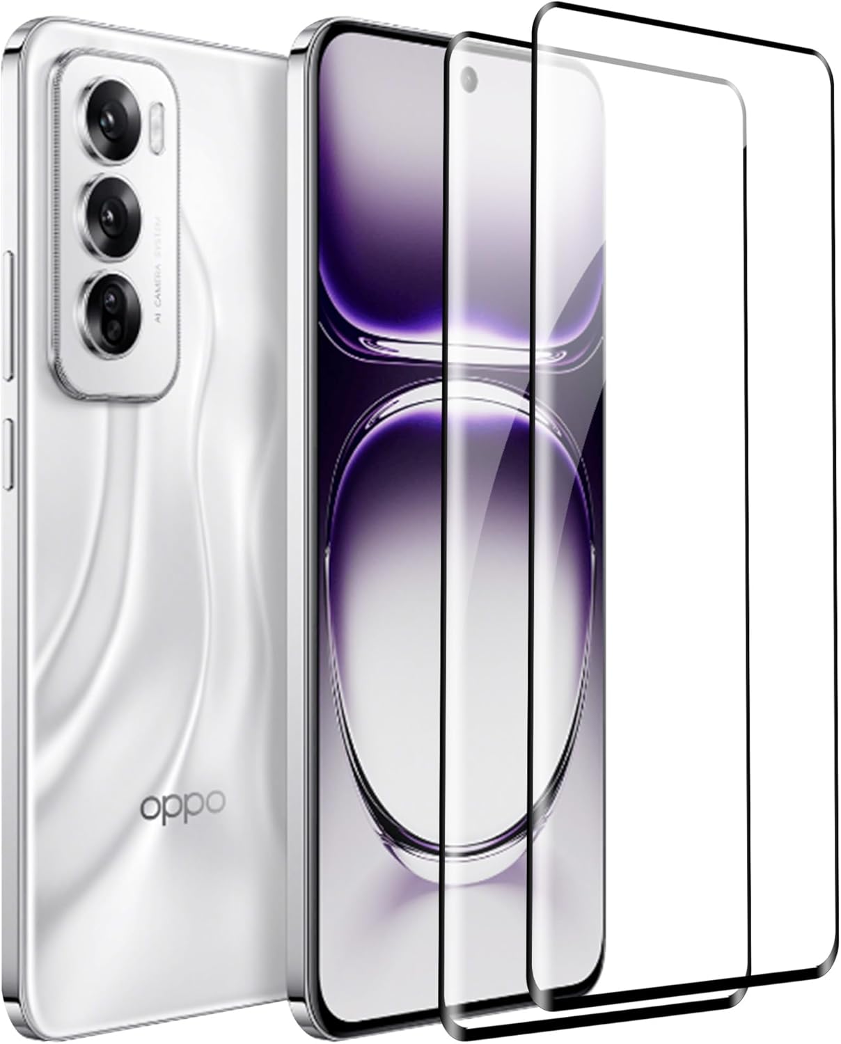Picture of Oppo Reno 12 5G UV Glass Full HD Curved Edge Liquid UV Tempered Glass Screen Protector