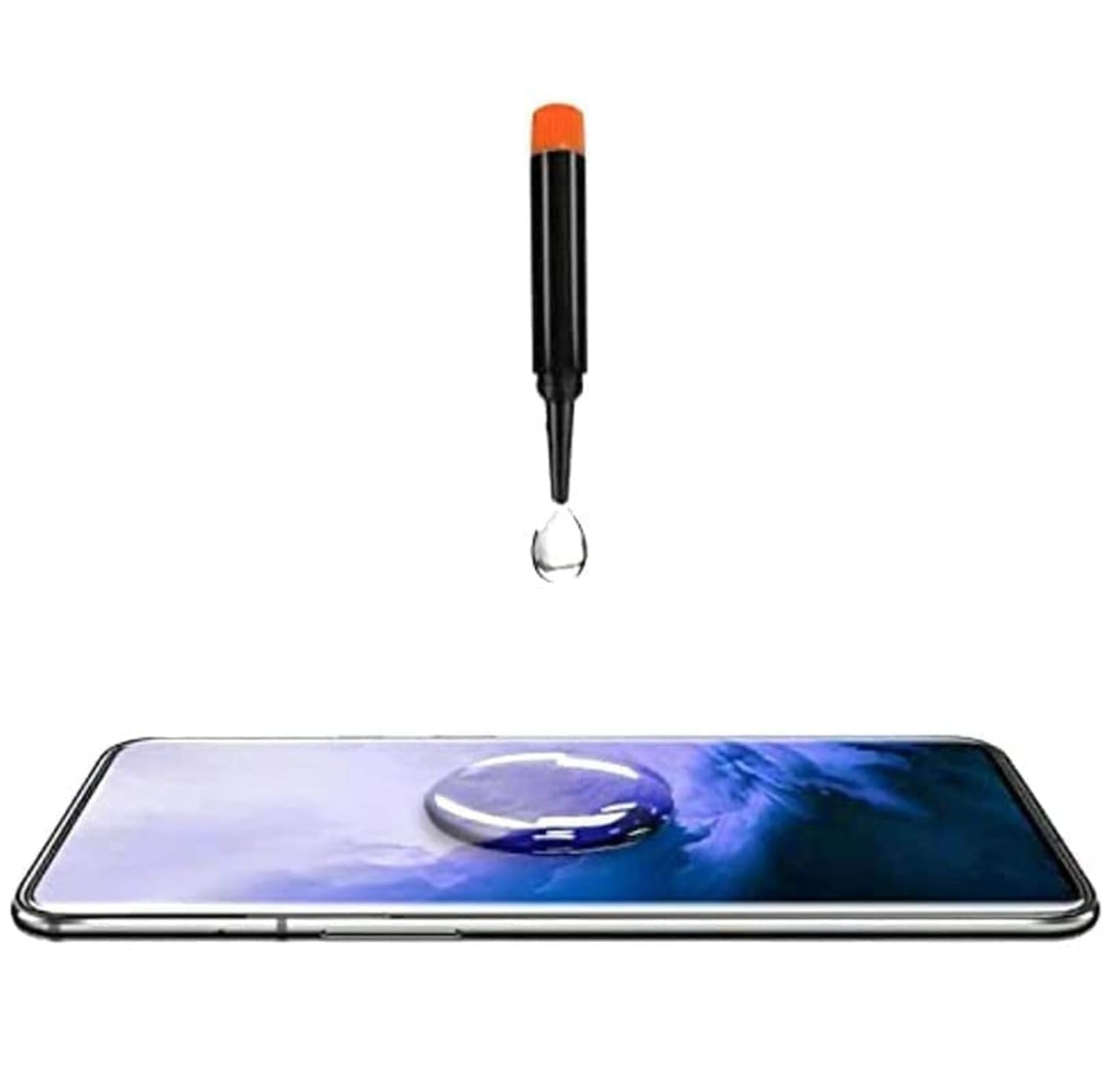 Picture of Oppo Reno 12 5G UV Glass Full HD Curved Edge Liquid UV Tempered Glass Screen Protector