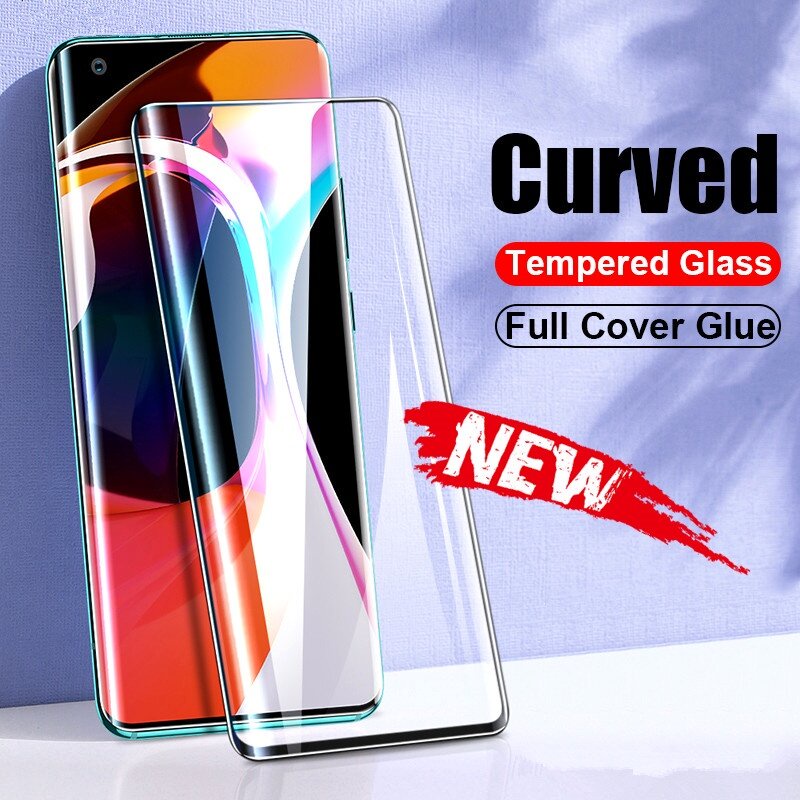 Picture of Full Coverage Tempered Glass for Huawei P50 Pro P40 P30 Mate 40 Pro 30 20 Nova 10 0 Pro 9 8 Curved Screen Protector Film