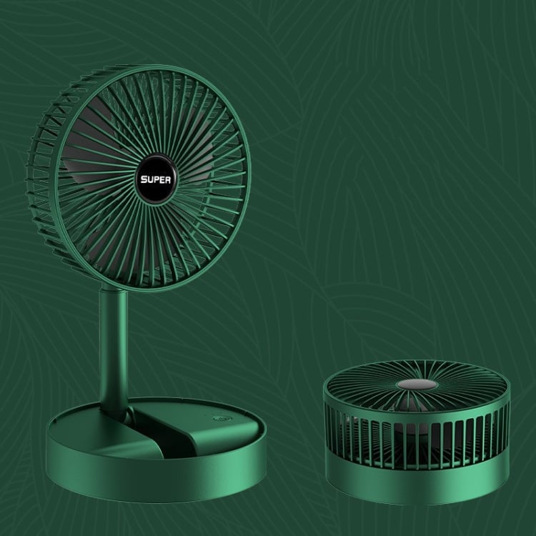 Picture of Portable USB Rechargeable Fan Telescopic Folding Desktop Fan Low Noise High Battery Life Standby Electric Fan for Office House