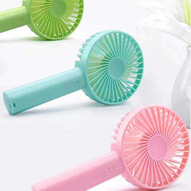 Picture of Rechargeable Mini Portable Hand Fan, Table Fan Personal Small Desk Fan with Base, Cute Design 3 Speed Dual Motors Lightweight Handheld