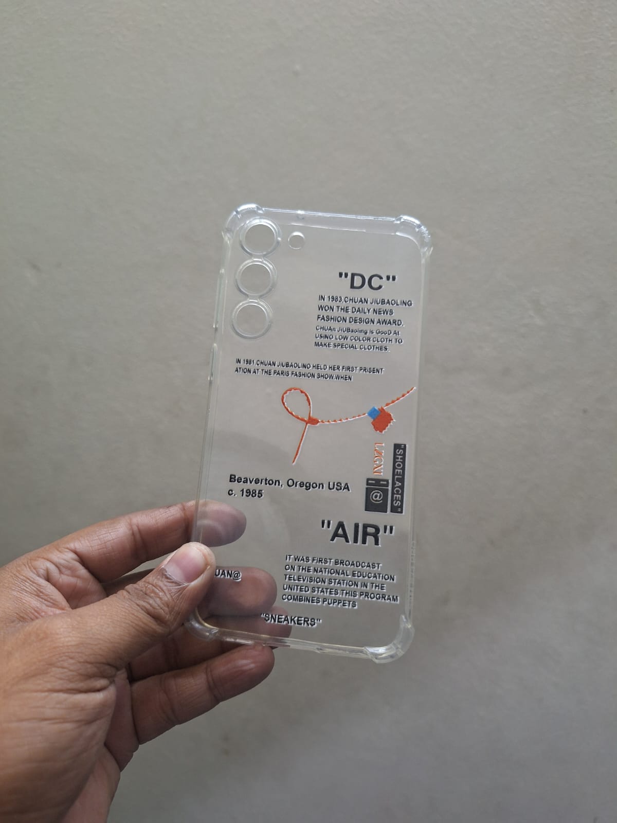 Picture of for samsung galaxy s23 plus clear transparent desigen back cover
