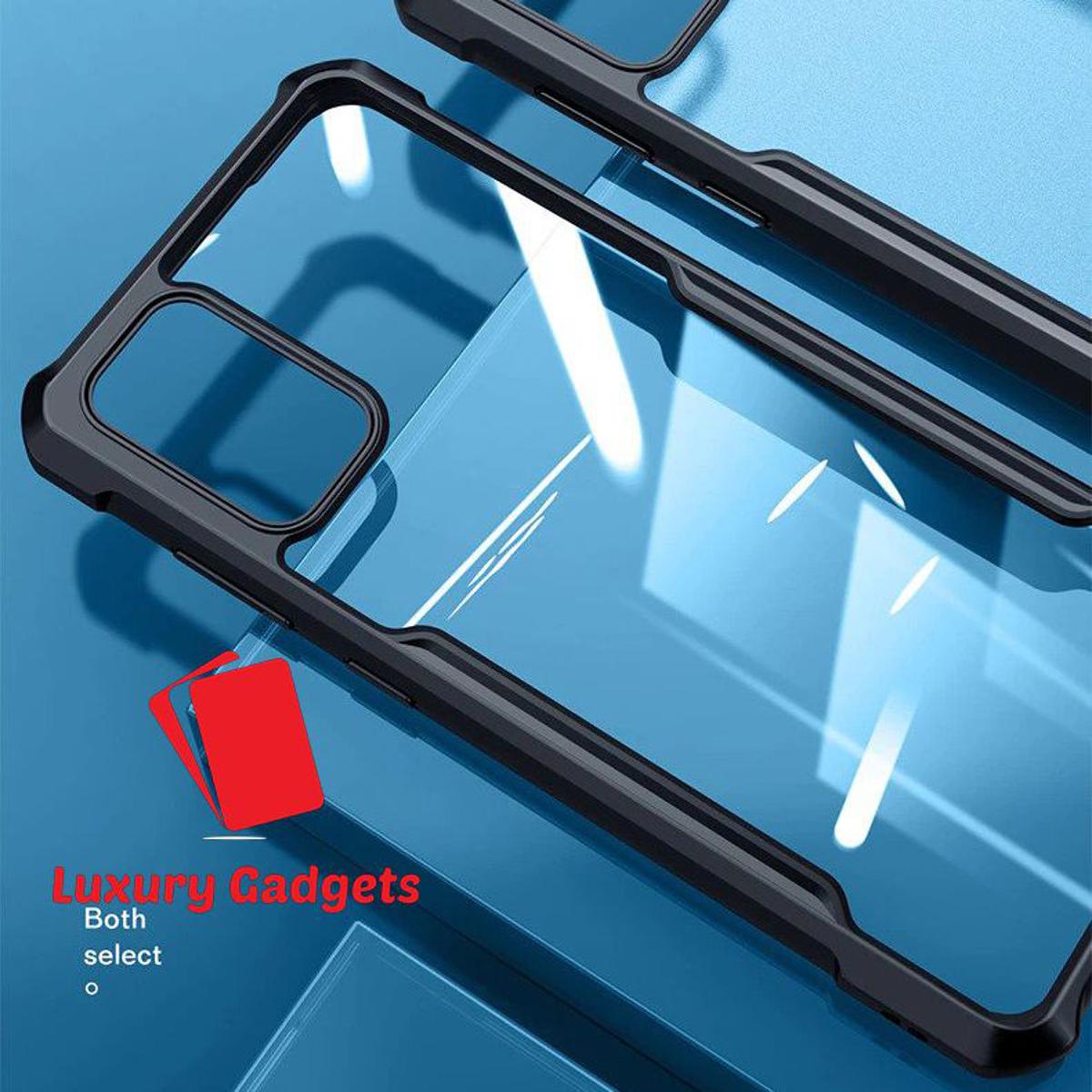 Picture of For Samsung Galaxy M21 M21s M30s Back Covers Luxury Transparent Crystal Ultra Thin Trendy Stylish Slim Shockproof Bumper Camera Protective Xund Covers In Black Color