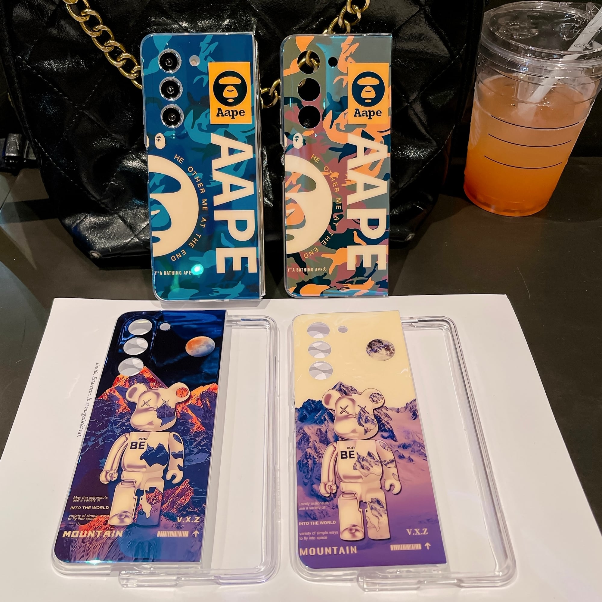 Picture of For Samsung Galaxy Z Fold 6 Fashion Creative Cartoon IMD Blu-ray Folding Phone Case TPU Soft Protection Shell