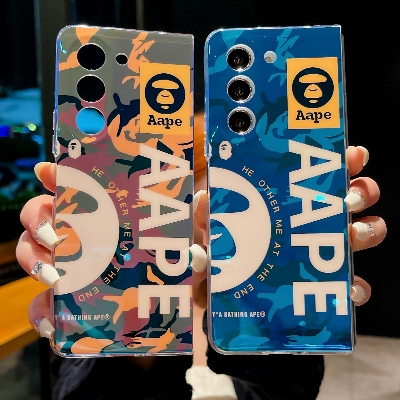 Picture of For Samsung Galaxy Z Fold 6/5/4/3/Samsung Galaxy Z Filp 3/4/5/6 Fashion Creative Cartoon IMD Blu-ray Folding Phone Case TPU Soft Protection Shell