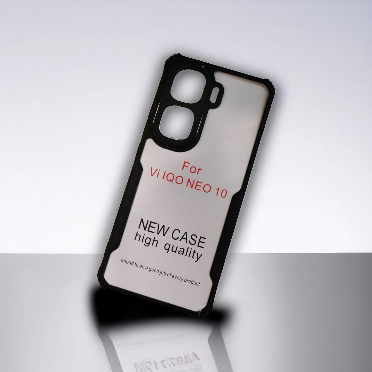 Picture of For Vivo iQOO Neo10 Edge-Reinforced Shockproof Cushion Back Clear Hybrid Transparent Hard Cover Casing