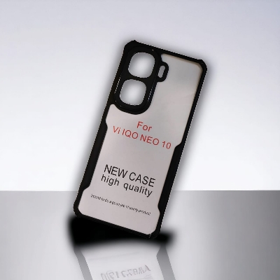 Picture of For Vivo iQOO Neo10 Edge-Reinforced Shockproof Cushion Back Clear Hybrid Transparent Hard Cover Casing