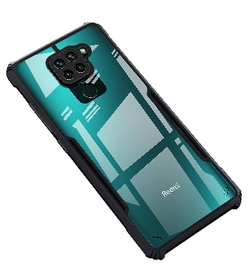 Picture of For Redmi Note 9 / Redmi 10X Edge-Reinforced Shockproof Cushion Back Clear Hybrid Transparent Hard Cover Casing - Back Cover