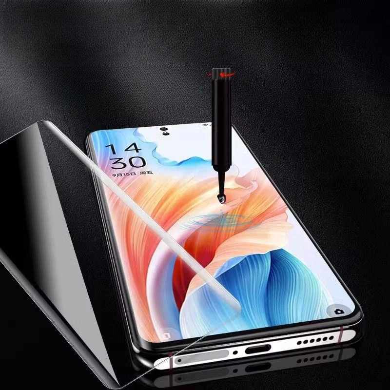 Picture of Xiaomi Mi 12X/xiaomi 12 (A+ GRADE) Premium UV Tempered Glass Screen Protector Curved with Liquid Glue and UV Light -Transparent Clear