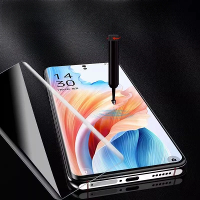 Picture of Xiaomi Mi 12X/xiaomi 12 (A+ GRADE) Premium UV Tempered Glass Screen Protector Curved with Liquid Glue and UV Light -Transparent Clear