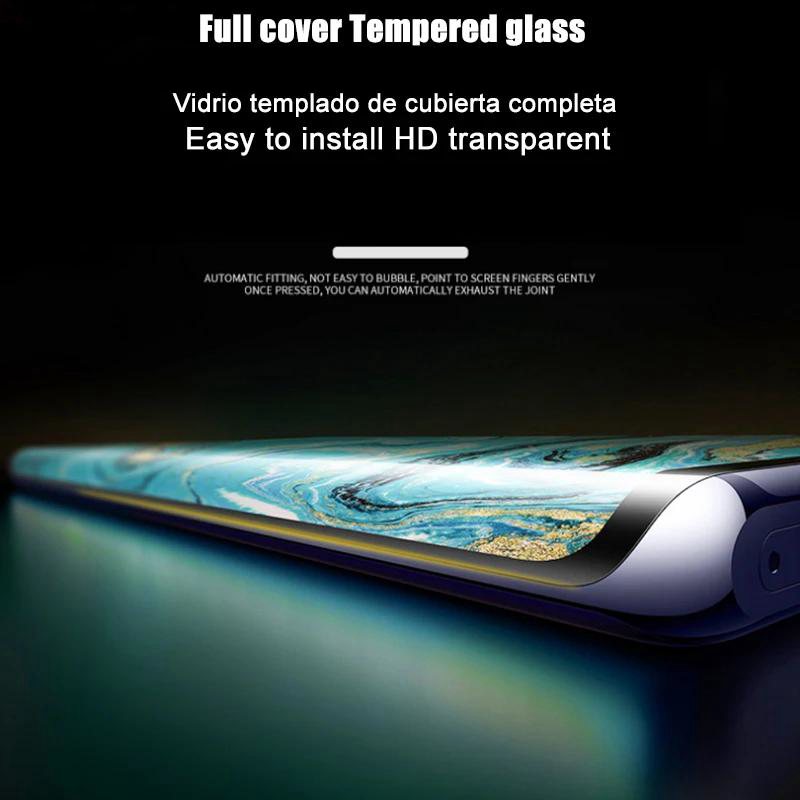 Picture of Xiaomi Mi 12X/xiaomi 12 (A+ GRADE) Premium UV Tempered Glass Screen Protector Curved with Liquid Glue and UV Light -Transparent Clear