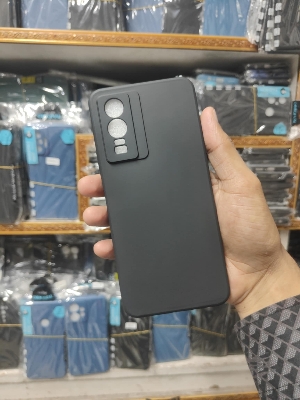 Picture of For Vivo Y72 5G / iQ00 Z3 / Vivo Y52 5G Back Cover Soft Liquit Silicone Camera Protactor Phone Cover Simple Solid Color Soft Silicone For Vivo Y72 5G / iQ00 Z3 / Vivo Y52 5G phone Case