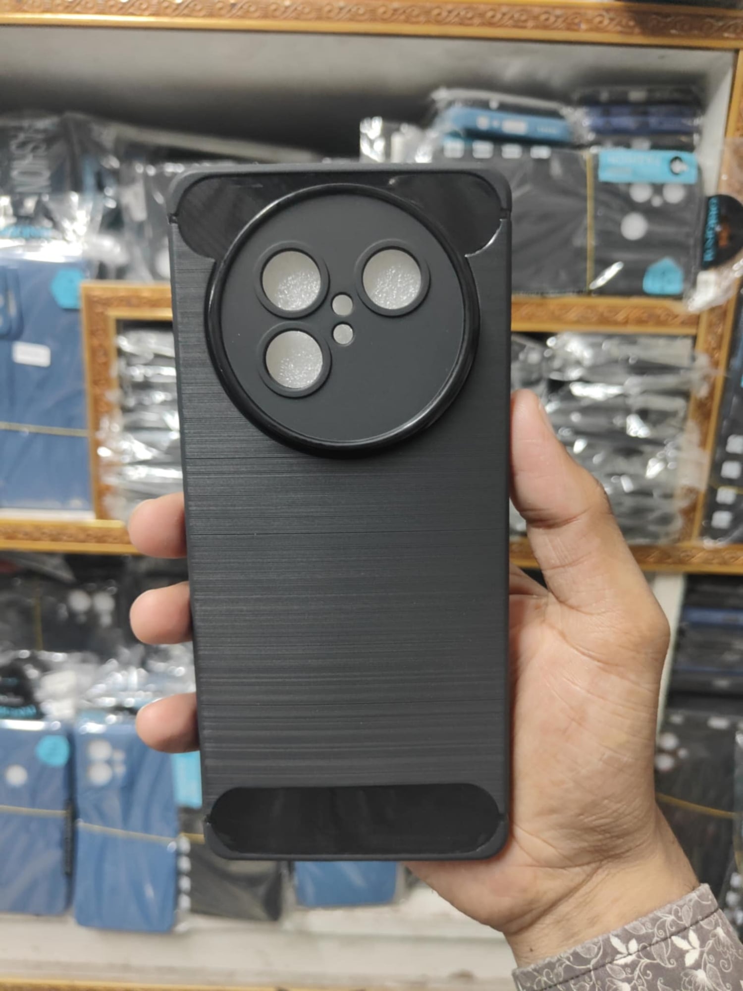 Picture of For Symphony  Helio 100  New Carbon Fiber Soft Silicon Case Back Cover