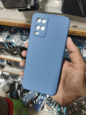 Picture of For OPPO A54 4G / OPPO A54 2021 Silicone Case Soft Sandstone Slim Matte Cover Liquid Silicone Case For OPPO A54 Back Cover Case Smartphone