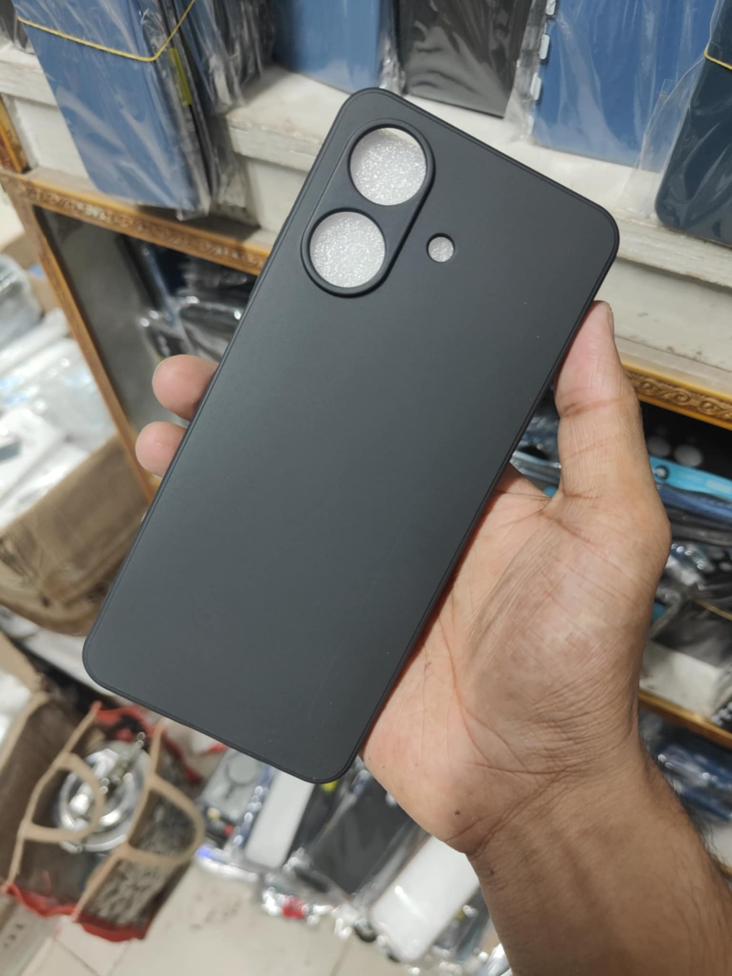 Picture of Realme Note 60/NARZO N61  Heavy Strong Liquid Silicone Soft Gel Rubber Shockproof Cover Case Back Cover