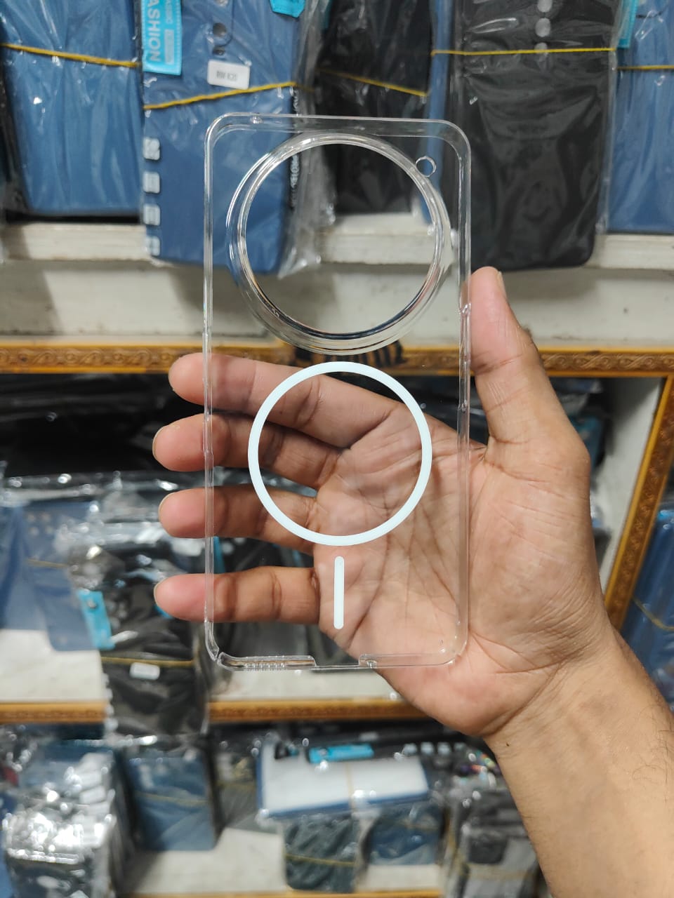 Picture of Nothing Phone (3a) Pro Berlia Transparent Magnatic Magsafe Anti Yellow Clear Protective Phone Case Back Cover Nothing Phone 3A Pro
