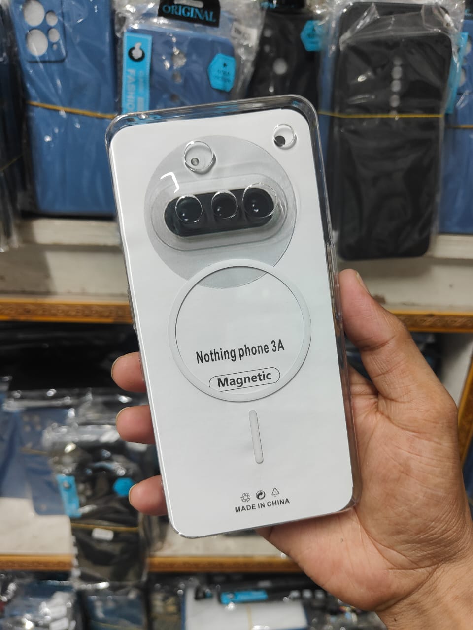 Picture of Anti Yellow Unique Case For Nothing Phone (3a) Clear Hard Transparent Magsafe Phone Back Cover Nothing Phone 3A