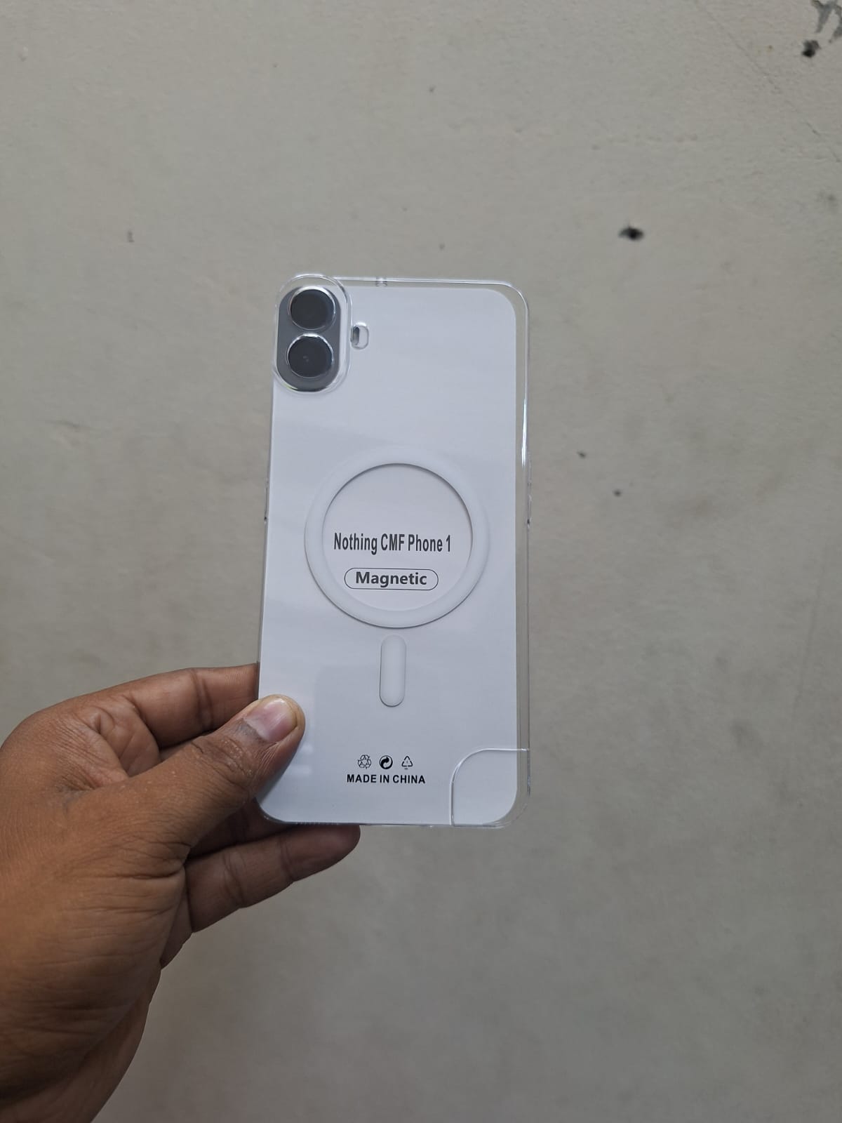 Picture of For Nathing Cmf phone 1  Anti Yellow Hard MagSafe Compatible Shockproof Transparent Slim Fit Wireless Charging supported Phone Back Case Mobile Cover