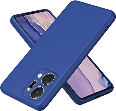 Picture of For Honor X7A 5G Heavy Strong Liquid Silicone Soft Gel Rubber Shockproof Back Cover - Camera - Phone Back Cover