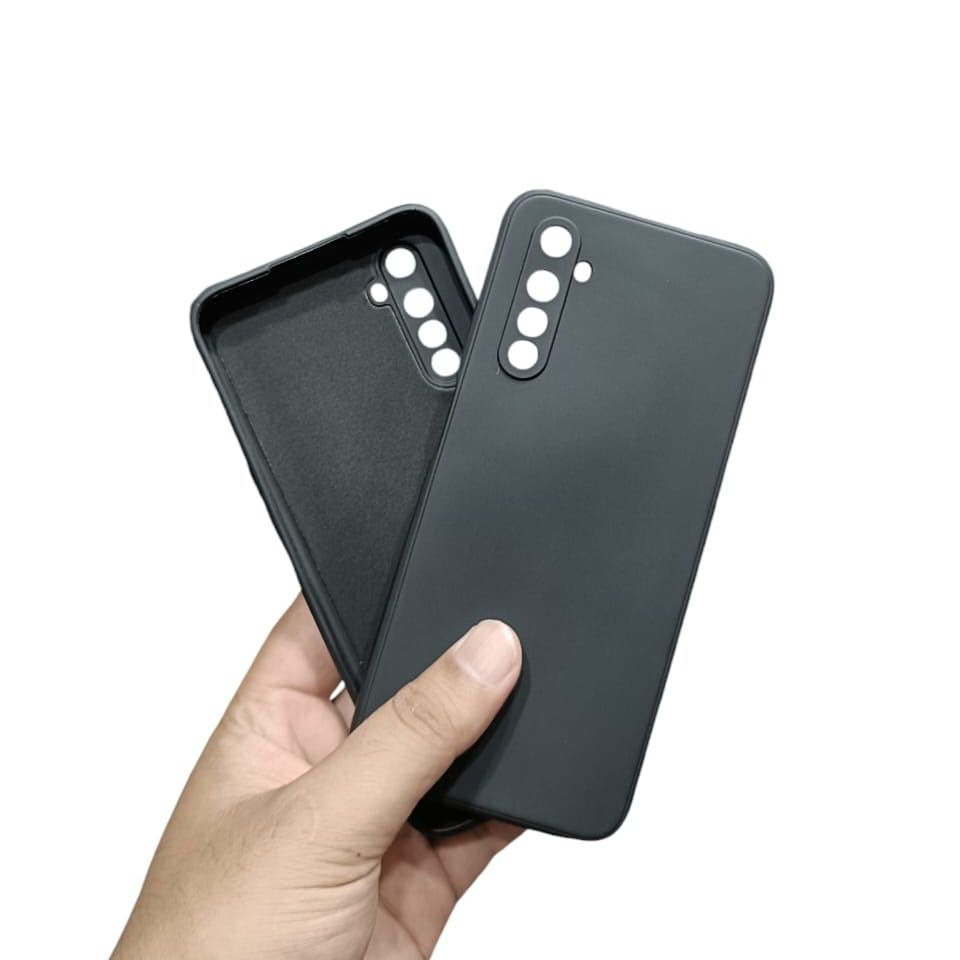 Picture of Realme 6 Back Cover Soft Matt Liquid Silicone Official Clothe Inside Camera Protection Phone Case for Realme 6