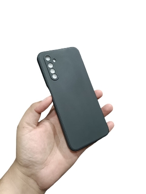 Picture of Realme 6 Back Cover Soft Matt Liquid Silicone Official Clothe Inside Camera Protection Phone Case for Realme 6