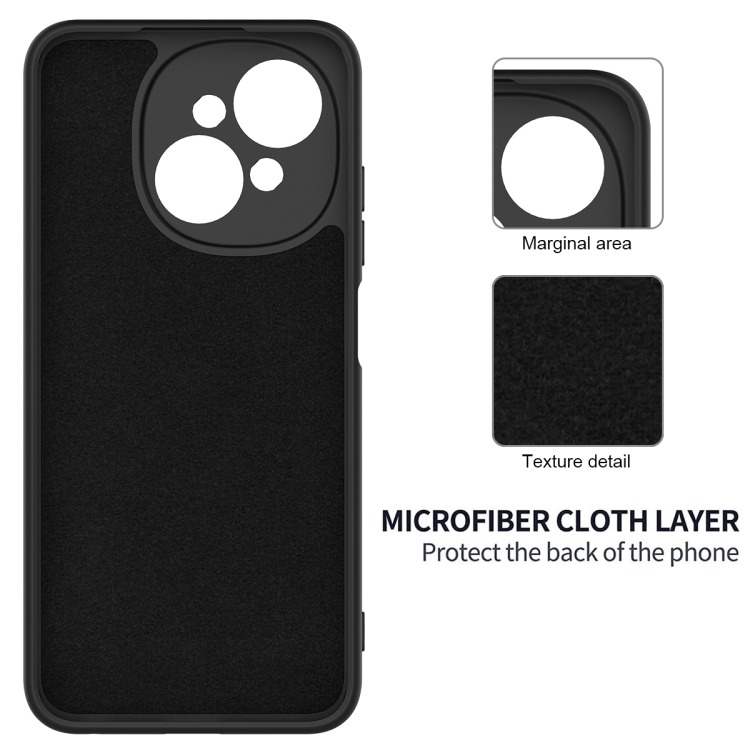 Picture of Tecno Spark Go 1 / POP 9 Back Cover Soft Matt Official Clothe Inside Liquid Silicon Case Camera Protection Phone Case for Tecno Spark Go 1 / POP 9