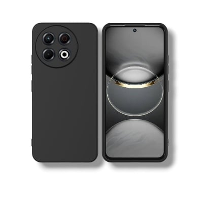 Picture of Tecno Spark 30 Pro Back Cover Soft Matt Official Clothe Inside Liquid Silicon Case Camera Protection Phone Case for Tecno Spark 30 Pro