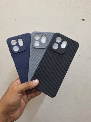 Picture of Infinix Smart 9 / Smart 9 HD / Hot 50i Back Cover Soft Matt Official Clothe Inside Liquid Silicon Case Camera Protection Phone Case for Infinix Hot 50i / Smart 9 / Smart 9 HD