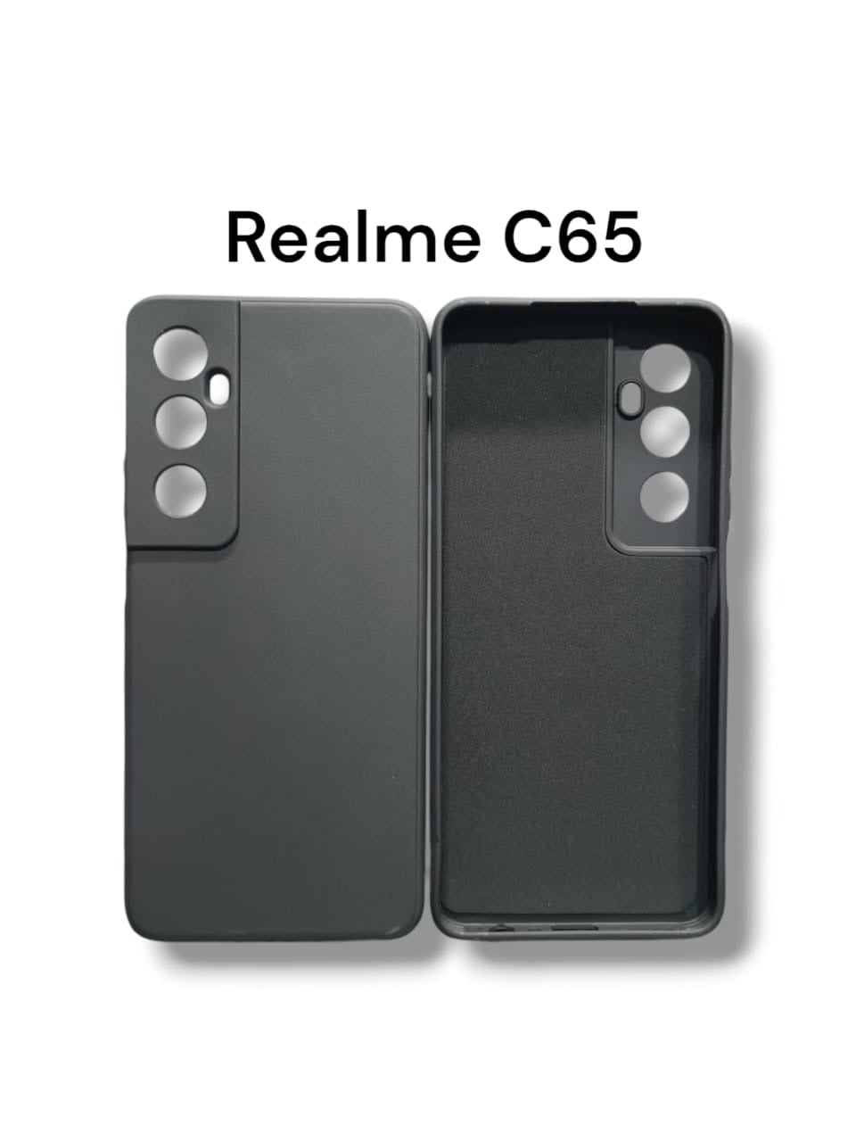 Picture of Realme C65 4G Back Cover Soft Official Clothe Inside Liquid Silicone Camera Protection Phone Case for Realme C65 4G