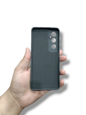 Picture of Realme C65 4G Back Cover Soft Official Clothe Inside Liquid Silicone Camera Protection Phone Case for Realme C65 4G