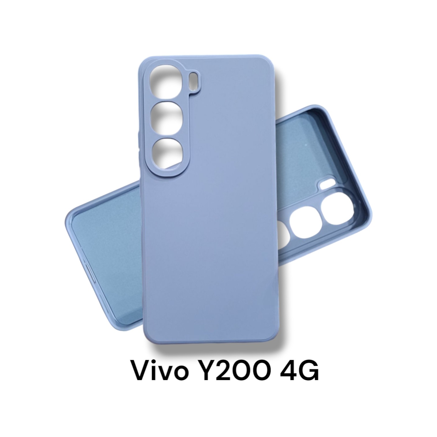 Picture of Vivo Y200 4G Cover Soft Matt Liquid Silicon Official Clothe inside Camera Protection Phone Case For Vivo Y200 4G