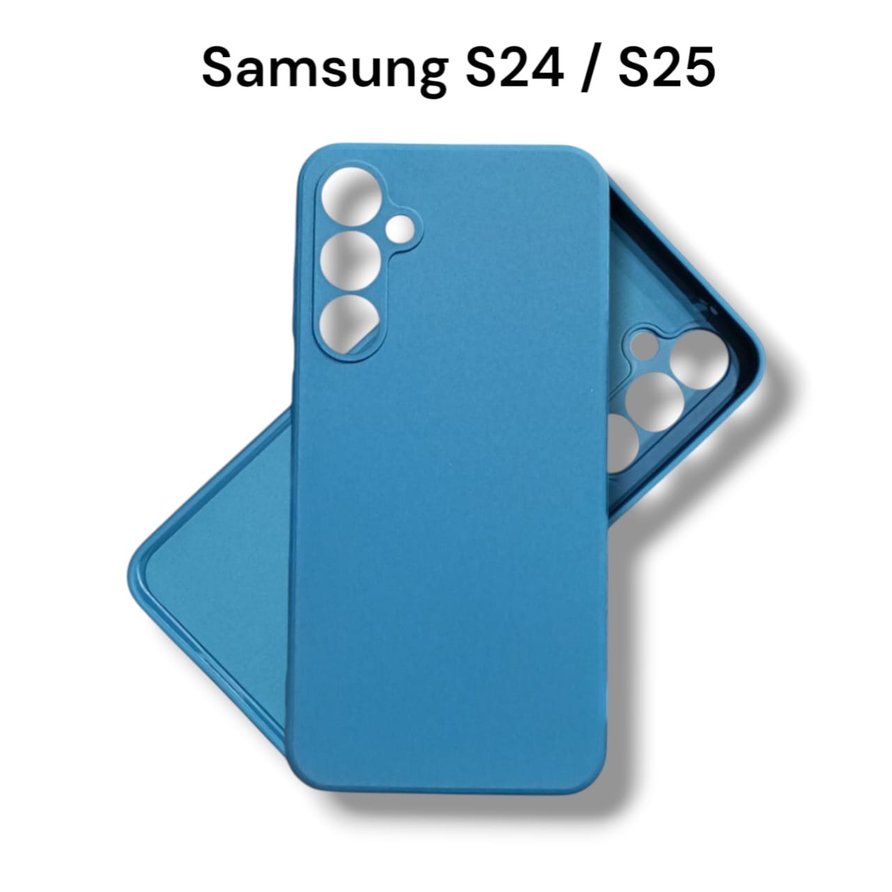 Picture of Samsung Galaxy S25 , S24 Back Cover Soft Matt Liquid Silicon Anti Shock Design Camera Protection Phone Case Samsung Galaxy S25 , S24