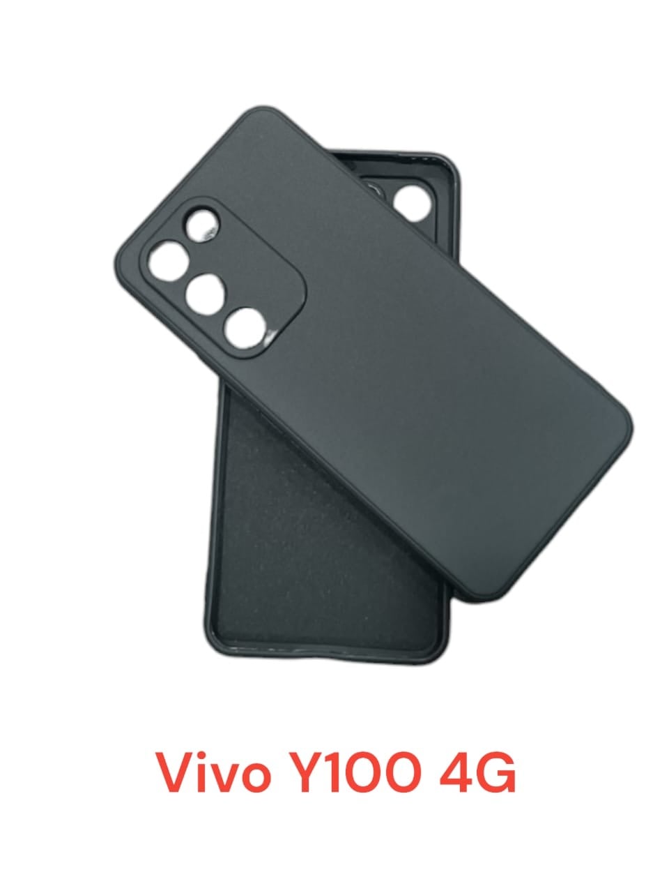 Picture of Vivo Y100 4G Soft Liquid Silicone Case with Cloth Lining and Camera Protection