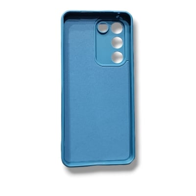Picture of Vivo Y100 4G Soft Liquid Silicone Case with Cloth Lining and Camera Protection
