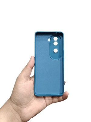 Picture of Vivo V40E 5G Back Cover Soft Matt Official Clothe Inside Liquid Silicon Case Camera Protection Phone Case for Vivo V40E 5G