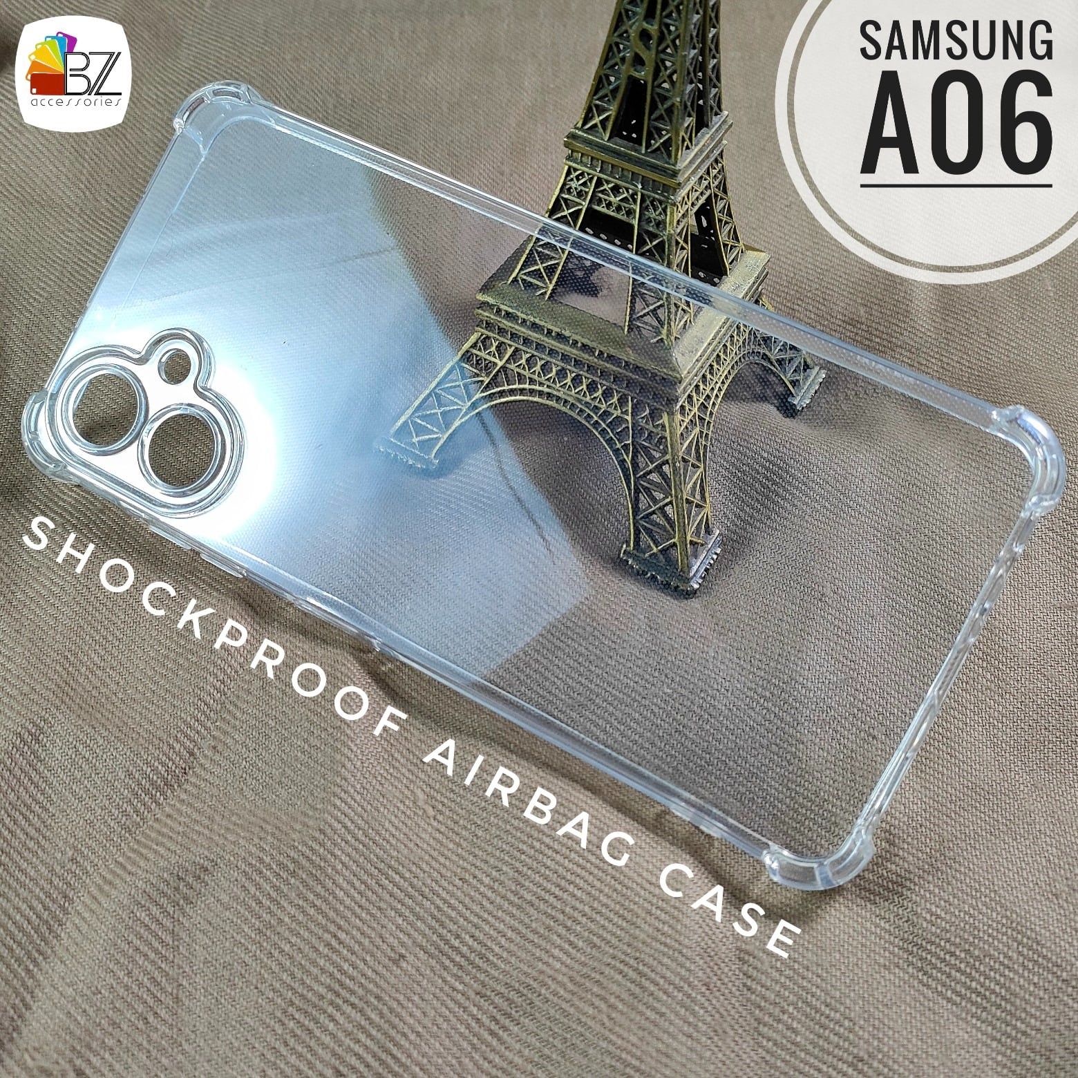 Picture of Samsung Galaxy A06 Premium Silicone Case Crystal Clear Soft TPU Ultra-Thin Transparent Flexible Protective Mobile Phone Back Cover