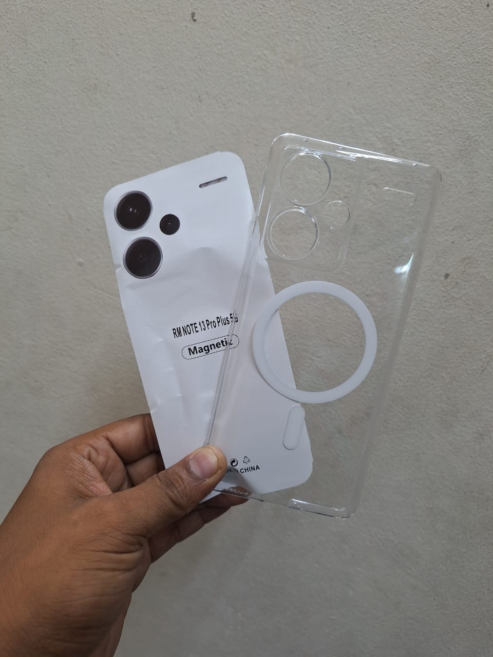 Picture of Anti Yellow Unique Case For note 13 pro plus Clear Hard Transparent Phone Back Cover